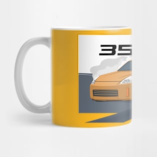 car 350z drift gold orange Mug